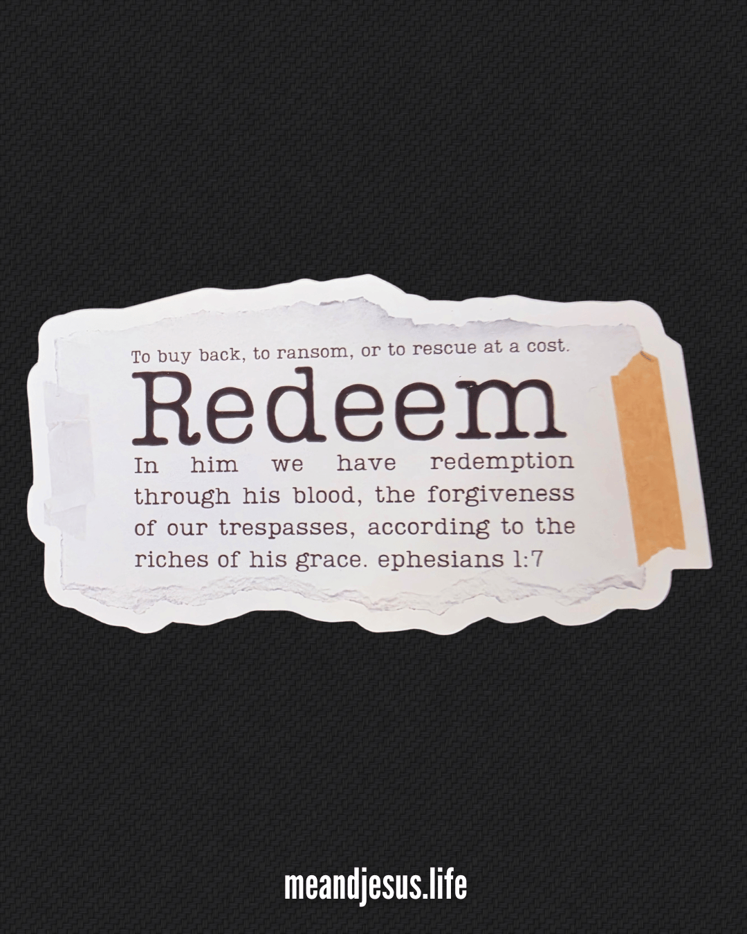 Redeem Sticker