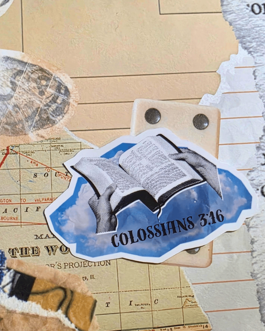 Colossians 3:16 Sticker