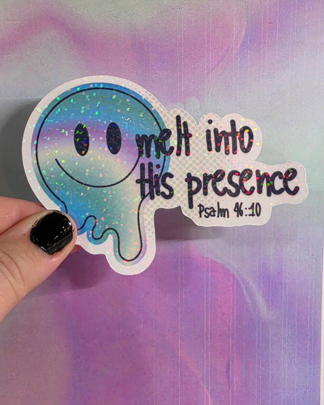 Melt Into His Presence Waterproof Sticker