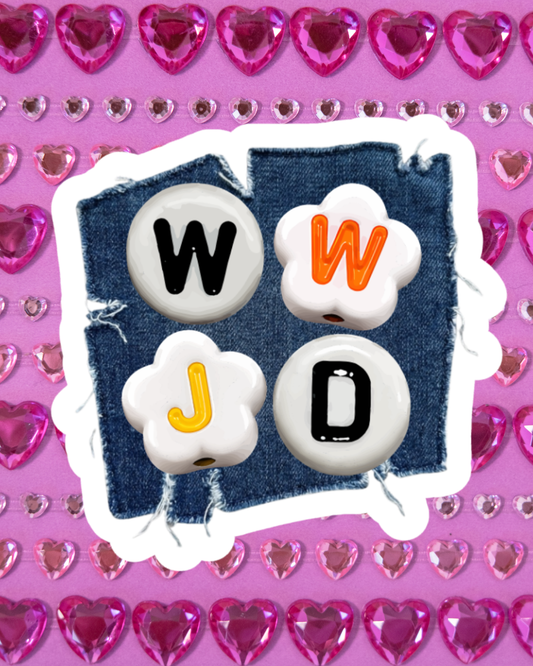 WWJD  Waterproof Sticker