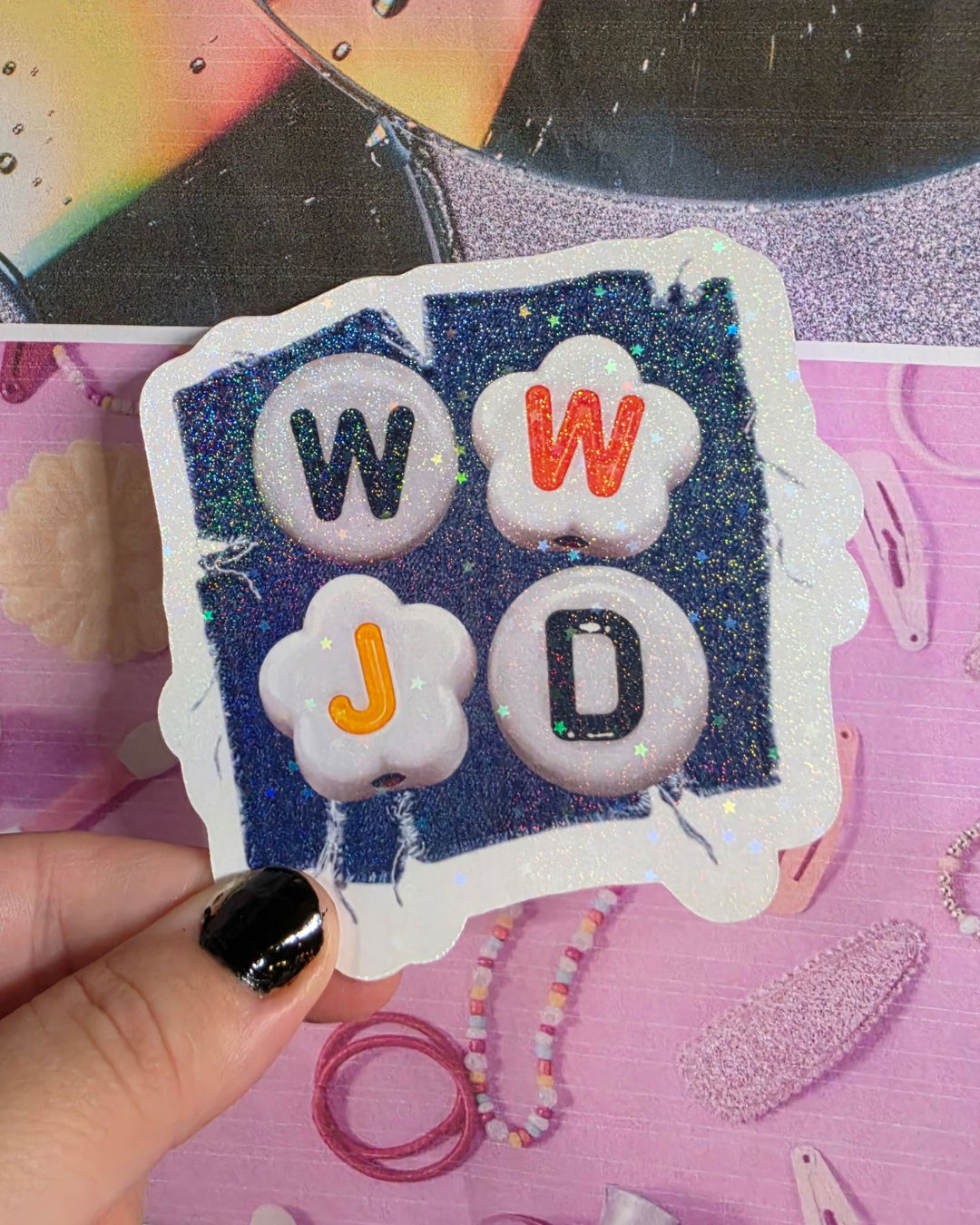 WWJD  Waterproof Sticker