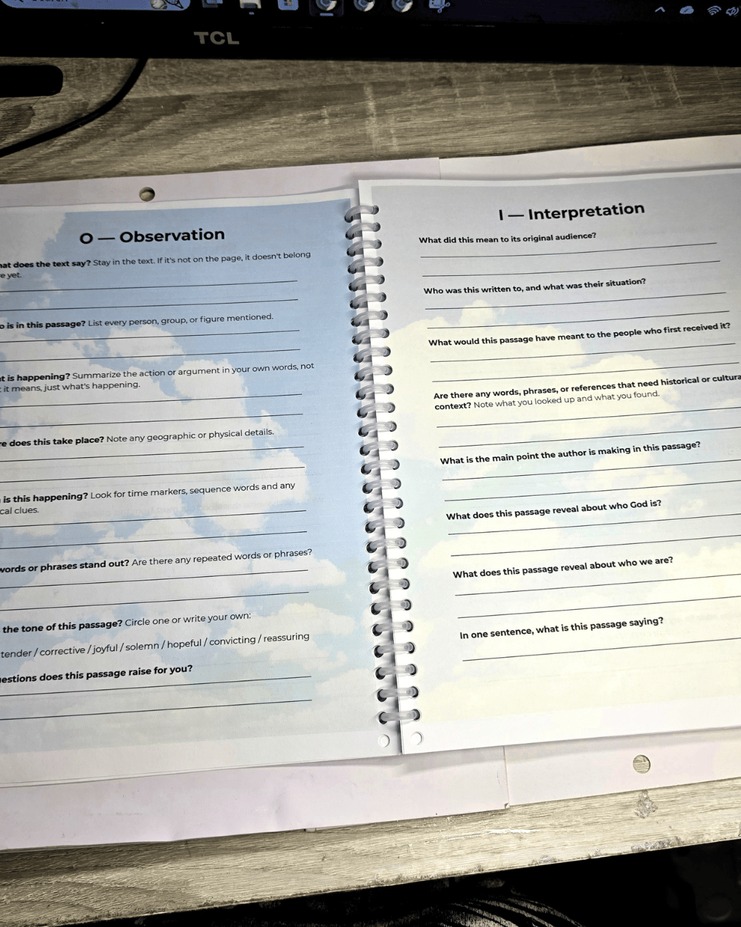 TYPO SALE Search the Scriptures: An Inductive Bible Study Journal