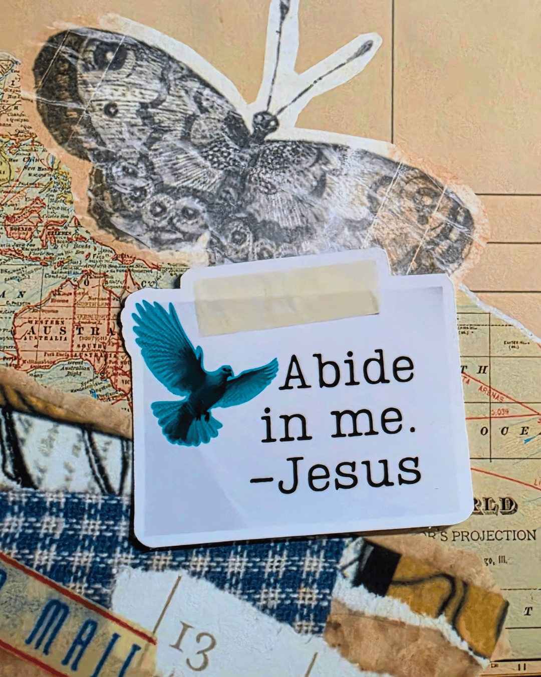 Abide in Me Sticker